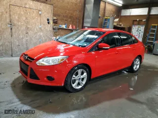 2014 Ford Focus SE with VIN 1FADP3F2XEL306920, listed as a Copart auction lot 52085415 with 123,495 mi miles and Salvage Title. Bid and sale history available at carsss.com. Image 1.