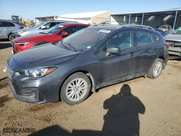 2018 Subaru Impreza Premium with VIN 4S3GTAD65J3714846, listed as a Copart auction lot 49078525 with 52,624 mi miles and Salvage Title. Bid and sale history available at carsss.com. Image 1.