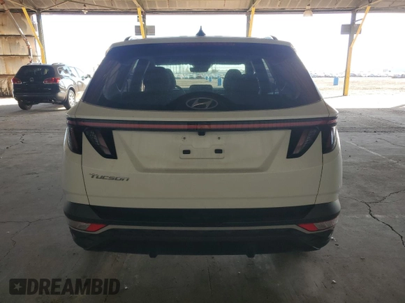 2022 Hyundai Tucson SEL with VIN 5NMJF3AE7NH055311, listed as a Copart auction lot 81043864 with 43,662 mi miles and Salvage Title. Bid and sale history available at carsss.com. Image 6.