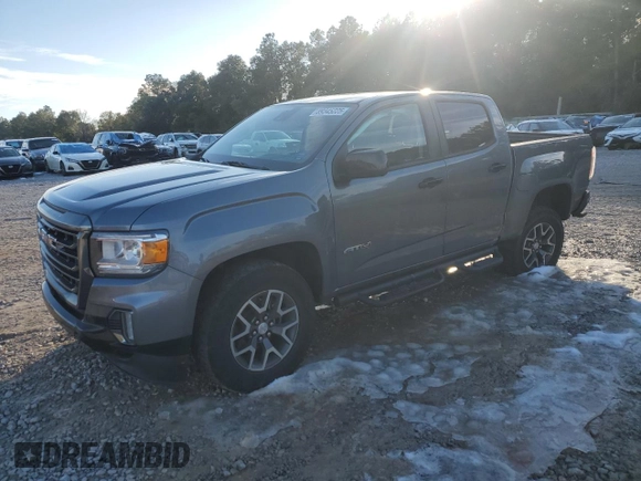 2021 GMC Canyon 4WD AT4 w/Leather with VIN 1GTG6FEN7M1156069, listed as a Copart auction lot 89345225 with 66,164 mi miles and Salvage Title. Bid and sale history available at carsss.com. Image 1.