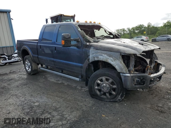 2016 Ford F-250 Lariat with VIN 1FT7W2B6XGEA10011, listed as a Copart auction lot 58226205 with Not provided miles and Salvage title. Bid and sale history available at DreamBid. Image 4.
