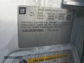 2011 Buick LaCrosse CX с VIN 1G4GA5EC2BF338863, выставлен на аукционе Copart как лот 53226965 с пробегом 114 853 миль миль и Списание • Salvage title. История ставок и продаж доступна на DreamBid. Изображение 12.