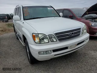 2005 Lexus LX 470 with VIN JTJHT00W453550903, listed as a Copart auction lot 73999004 with 186,124 mi miles and Non Repairable. Bid and sale history available at carsss.com. Image 5.