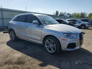 2016 Audi Q3 Premium Plus with VIN WA1EFCFS4GR020184, listed as a Copart auction lot 54449975 with 99,950 mi miles and Salvage Title. Bid and sale history available at carsss.com. Image 4.