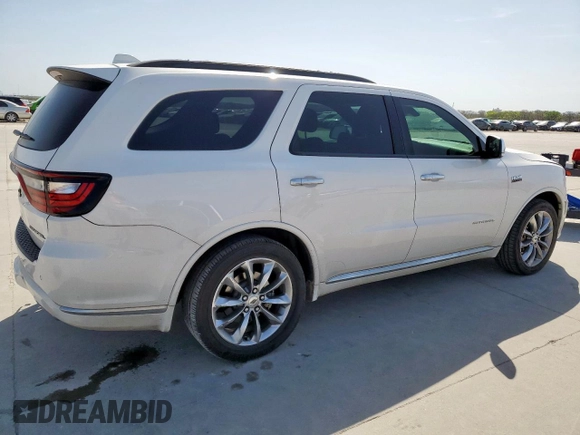 2021 Dodge Durango Citadel with VIN 1C4SDHET0MC641166, listed as a Copart auction lot 50291275 with 101,467 mi miles and Salvage Title. Bid and sale history available at DreamBid. Image 3.
