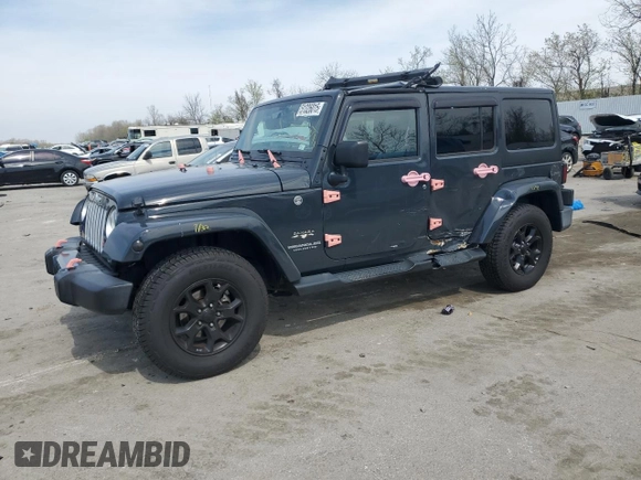 2017 Jeep Wrangler Unlimited Sahara with VIN 1C4BJWEG5HL707569, listed as a Copart auction lot 51326015 with 95,816 mi miles and Salvage title. Bid and sale history available at DreamBid. Image 1.