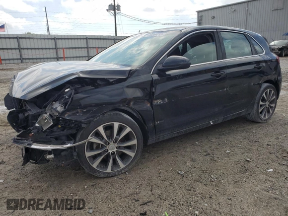 2019 Hyundai Elantra GT with VIN KMHH35LE2KU094601, listed as a Copart auction lot 51204115 with 117,210 mi miles and Salvage Title. Bid and sale history available at carsss.com. Image 1.