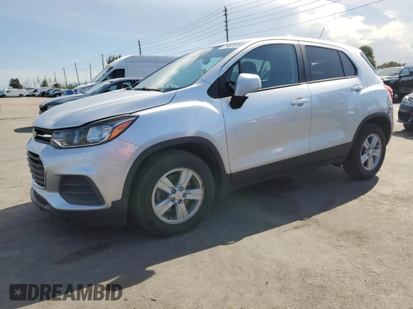 2020 Chevrolet Trax LS with VIN KL7CJKSB1LB021319, listed as a Copart auction lot 51407555 with 72,584 mi miles and Non Repairable. Bid and sale history available at carsss.com. Image 1.