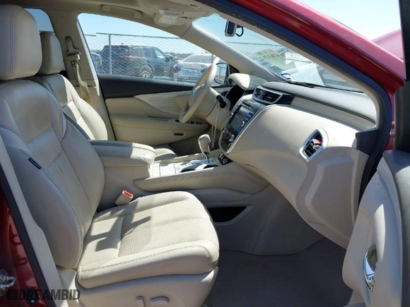 2015 Nissan Murano SL with VIN 5N1AZ2MG6FN229352, listed as a IAAI auction lot 41861129 with 136,242 mi miles. Bid and sale history available at carsss.com. Image 5.
