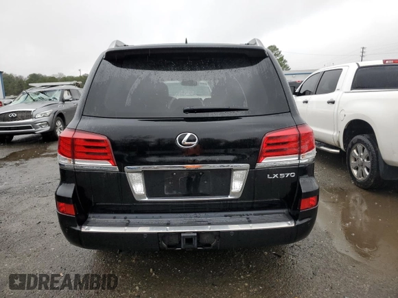 2015 Lexus LX 570 with VIN JTJHY7AX7F4186473, listed as a Copart auction lot 38514814 with 60,837 mi miles and . Bid and sale history available at DreamBid. Image 6.