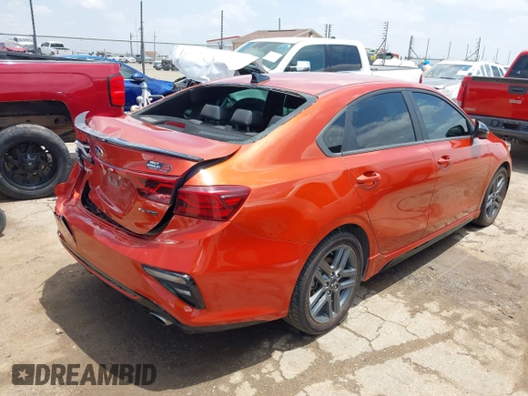 2021 Kia Forte GT-Line with VIN 3KPF34AD5ME367970, listed as a IAAI auction lot 42419374 with 40,154 mi miles and . Bid and sale history available at DreamBid. Image 4.