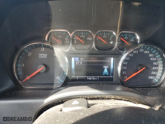 2018 Chevrolet Silverado 1500 LT with VIN 1GCVKREH0JZ353872, listed as a Copart auction lot 52118505 with 74,215 mi miles and Clean Title. Bid and sale history available at carsss.com. Image 9.