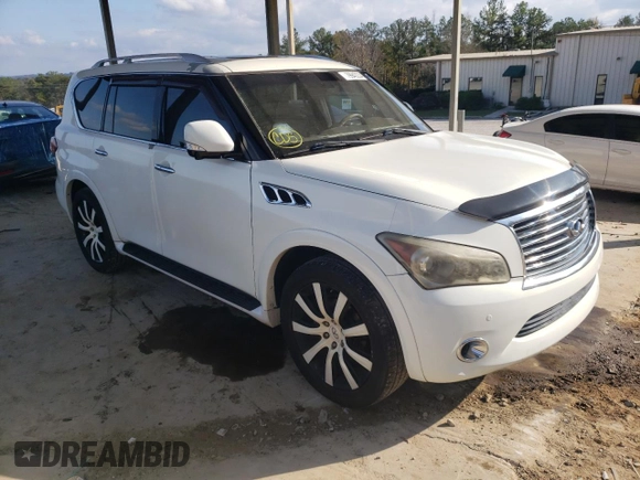 2013 Infiniti QX56 with VIN JN8AZ2NFXD9530324, listed as a Copart auction lot 79942234 with 254,301 mi miles and Clean Title. Bid and sale history available at carsss.com. Image 4.