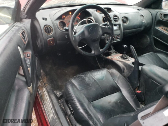 2001 Mitsubishi Eclipse GT with VIN 4A3AE55H31E002215, listed as a Copart auction lot 43162935 with 168,713 mi miles and Salvage Title. Bid and sale history available at carsss.com. Image 8.
