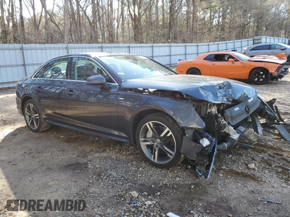 2017 Audi A4 Premium Plus with VIN WAULNAF48HN024508, listed as a Copart auction lot 48075795 with 88,270 mi miles and Salvage Title. Bid and sale history available at carsss.com. Image 4.