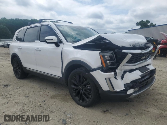 2022 Kia Telluride SX with VIN 5XYP54HC9NG271579, listed as a Copart auction lot 60352785 with 45,533 mi miles and Salvage title. Bid and sale history available at DreamBid. Image 4.