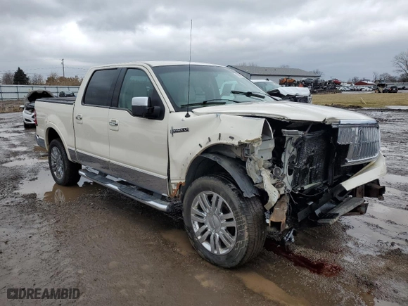 2007 Lincoln Mark LT with VIN 5LTPW18527FJ05517, listed as a Copart auction lot 43950995 with 190,224 mi miles and Salvage Title. Bid and sale history available at carsss.com. Image 4.