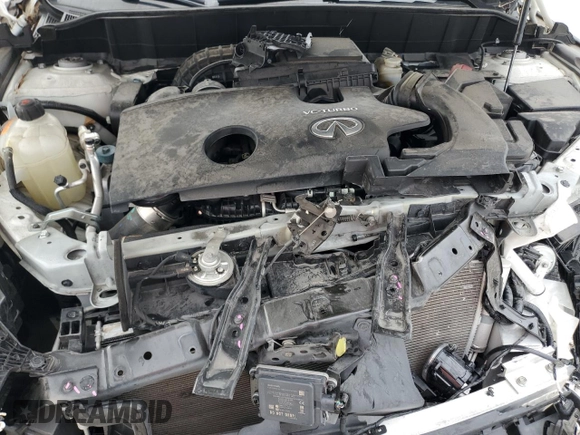 2022 Infiniti QX50 LUXE with VIN 3PCAJ5BA0NF106235, listed as a Copart auction lot 84685444 with 33,028 mi miles and Salvage Title. Bid and sale history available at carsss.com. Image 12.