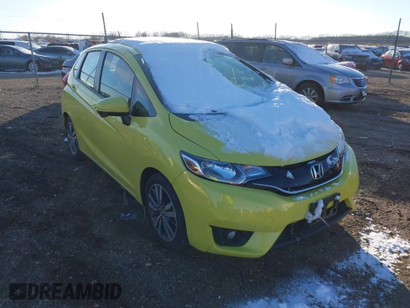 2015 Honda Fit EX-L z VIN 3HGGK5H84FM717976, wystawiony jako IAAI lot #38167874 z przebiegiem 110 963 mil mil oraz . Historia ofert i sprzedaży dostępna na DreamBid. Obrazek 1.