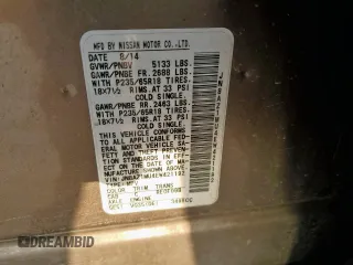 2014 Nissan Murano SL with VIN JN8AZ1MU4EW421192, listed as a Copart auction lot 51230985 with 184,278 mi miles and Salvage Title. Bid and sale history available at carsss.com. Image 14.