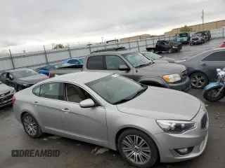 2014 Kia Cadenza Premium with VIN KNALN4D77E5130328, listed as a Copart auction lot 78710404 with 124,364 mi miles and Salvage Title. Bid and sale history available at carsss.com. Image 4.