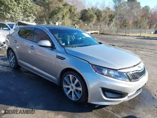 2012 Kia Optima SX with VIN 5XXGR4A6XCG030348, listed as a IAAI auction lot 41002991 with 170,010 mi miles. Bid and sale history available at carsss.com. Image 1.