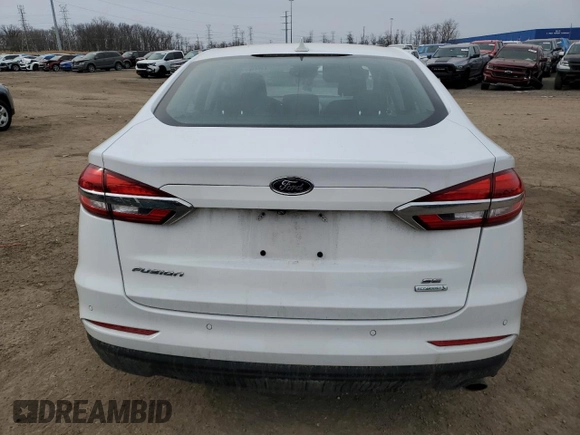 2020 Ford Fusion SE with VIN 3FA6P0HD3LR250467, listed as a Copart auction lot 43949205 with 50,592 mi miles and Salvage Title. Bid and sale history available at carsss.com. Image 6.