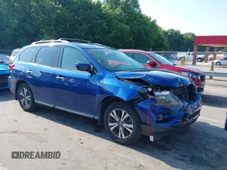 2018 Nissan Pathfinder S with VIN 5N1DR2MN7JC603788, listed as a IAAI auction lot 42462364 with 89,487 mi miles and . Bid and sale history available at DreamBid. Image 1.