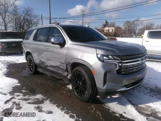 2023 Chevrolet Tahoe Premier with VIN 1GNSKSKD0PR400281, listed as a IAAI auction lot 41551044 with 38,070 mi miles. Bid and sale history available at carsss.com. Image 1.