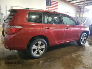 2009 Toyota Highlander Sport with VIN JTEES43AX92120039, listed as a Copart auction lot 59975735 with 160,340 mi miles and Salvage title. Bid and sale history available at DreamBid. Image 3.