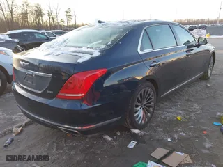 2018 Genesis G90 3.3T Premium with VIN KMHG34JA5JU043341, listed as a IAAI auction lot 41272841 with 33,527 mi miles. Bid and sale history available at carsss.com. Image 4.