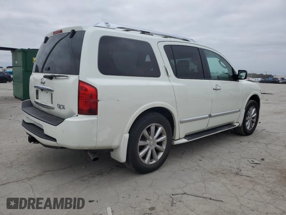 2008 Infiniti QX56 with VIN 5N3AA08C88N911596, listed as a Copart auction lot 81127204 with 82,758 mi miles and Salvage Title. Bid and sale history available at carsss.com. Image 3.