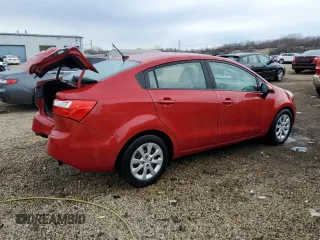2015 Kia Rio LX with VIN KNADM4A34F6448489, listed as a Copart auction lot 50269865 with 62,934 mi miles and Salvage Title. Bid and sale history available at carsss.com. Image 3.