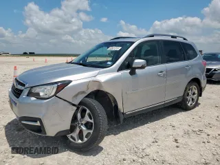 2017 Subaru Forester Touring z VIN JF2SJAWC0HH566901, wystawiony jako Copart lot #60681315 z przebiegiem 70 062 mil mil oraz Szkoda całkowita • Salvage title. Historia ofert i sprzedaży dostępna na DreamBid. Obrazek 1.