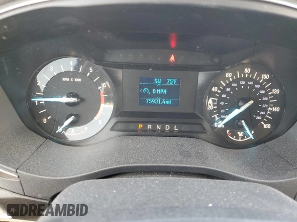 2017 Ford Fusion S with VIN 3FA6P0G79HR368204, listed as a Copart auction lot 49282175 with 75,931 mi miles and Salvage Title. Bid and sale history available at DreamBid. Image 9.