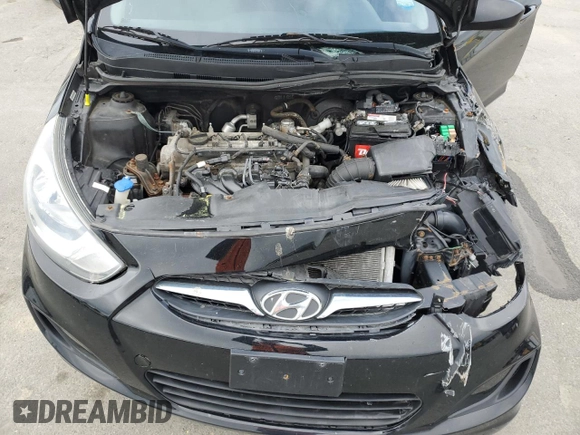 2012 Hyundai Accent GS with VIN KMHCT5AE3CU046765, listed as a Copart auction lot 57383685 with Not provided miles and Clean title. Bid and sale history available at DreamBid. Image 11.