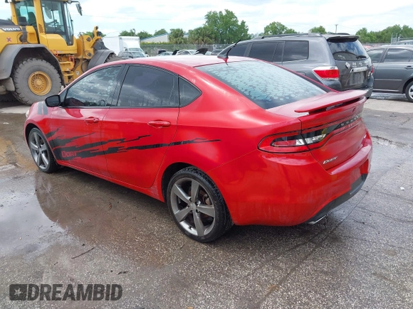 2015 Dodge Dart GT with VIN 1C3CDFEB7FD378109, listed as a IAAI auction lot 42003049 with 171,454 mi miles. Bid and sale history available at carsss.com. Image 3.