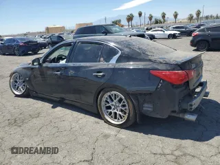 2015 Infiniti Q50 with VIN JN1BV7AP1FM352961, listed as a Copart auction lot 63330875 with 174,300 mi miles and Salvage title. Bid and sale history available at DreamBid. Image 2.