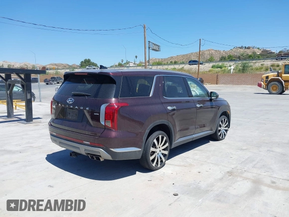 2023 Hyundai Palisade Limited with VIN KM8R5DGEXPU521968, listed as a IAAI auction lot 42148561 with 81,209 mi miles and . Bid and sale history available at DreamBid. Image 4.