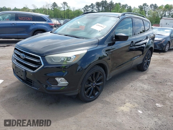 2017 Ford Escape SE with VIN 1FMCU0GD4HUE44010, listed as a IAAI auction lot 42093844 with 177,805 mi miles. Bid and sale history available at carsss.com. Image 2.