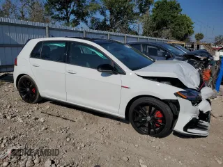 2021 Volkswagen Golf GTI S with VIN 3VW6T7AU8MM001067, listed as a Copart auction lot 57176434 with 7,462 mi miles and Non Repairable. Bid and sale history available at carsss.com. Image 4.