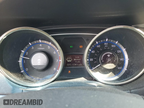 2013 Hyundai Sonata GLS z VIN 5NPEB4AC6DH710089, wystawiony jako Copart lot #58820215 z przebiegiem 111 475 mil mil oraz Czysty tytuł • Clean title. Historia ofert i sprzedaży dostępna na DreamBid. Obrazek 9.