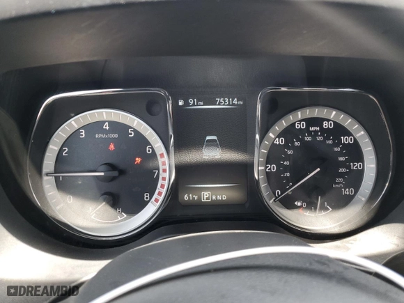 2018 Nissan Titan SV with VIN 1N6AA1E68JN533364, listed as a Copart auction lot 72654974 with 75,314 mi miles and Salvage Title. Bid and sale history available at carsss.com. Image 9.