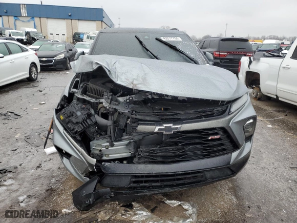2024 Chevrolet Blazer RS with VIN 3GNKBERS7RS154156, listed as a Copart auction lot 43217755 with 13,172 mi miles and Salvage Title. Bid and sale history available at carsss.com. Image 5.