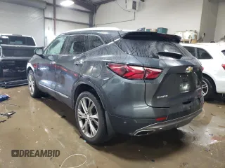 2019 Chevrolet Blazer Premier with VIN 3GNKBFRS7KS702927, listed as a Copart auction lot 45969075 with 34,494 mi miles and Salvage title. Bid and sale history available at DreamBid. Image 2.