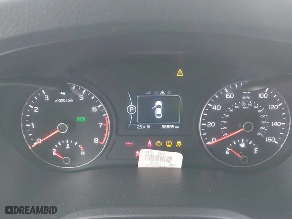 2018 Kia Optima LX with VIN 5XXGT4L30JG253354, listed as a IAAI auction lot 41086216 with 68,885 mi miles. Bid and sale history available at carsss.com. Image 7.