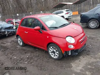 2016 FIAT 500 Easy with VIN 3C3CFFKR4GT136501, listed as a IAAI auction lot 41501375 with 49,160 mi miles. Bid and sale history available at carsss.com. Image 1.