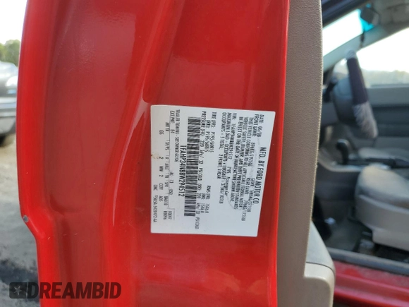 2008 Ford Focus S with VIN 1FAHP34N88W294512, listed as a Copart auction lot 74059944 with Not Provided miles and Salvage Title. Bid and sale history available at DreamBid. Image 12.