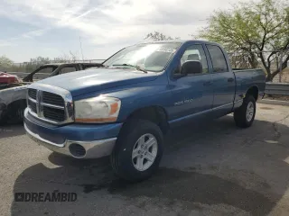 2006 Dodge 1500 SLT z VIN 1D7HU18N36S601189, wystawiony jako Copart lot #58595145 z przebiegiem 110 591 mil mil oraz Czysty tytuł • Clean title. Historia ofert i sprzedaży dostępna na DreamBid. Obrazek 1.