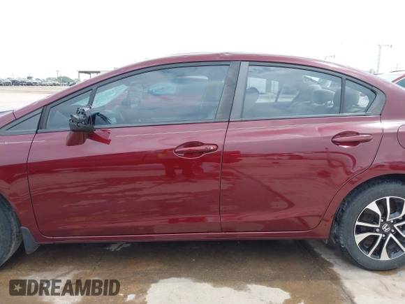 2015 Honda Civic EX with VIN 2HGFB2F8XFH562376, listed as a IAAI auction lot 41947465 with 73,040 mi miles and . Bid and sale history available at carsss.com. Image 14.
